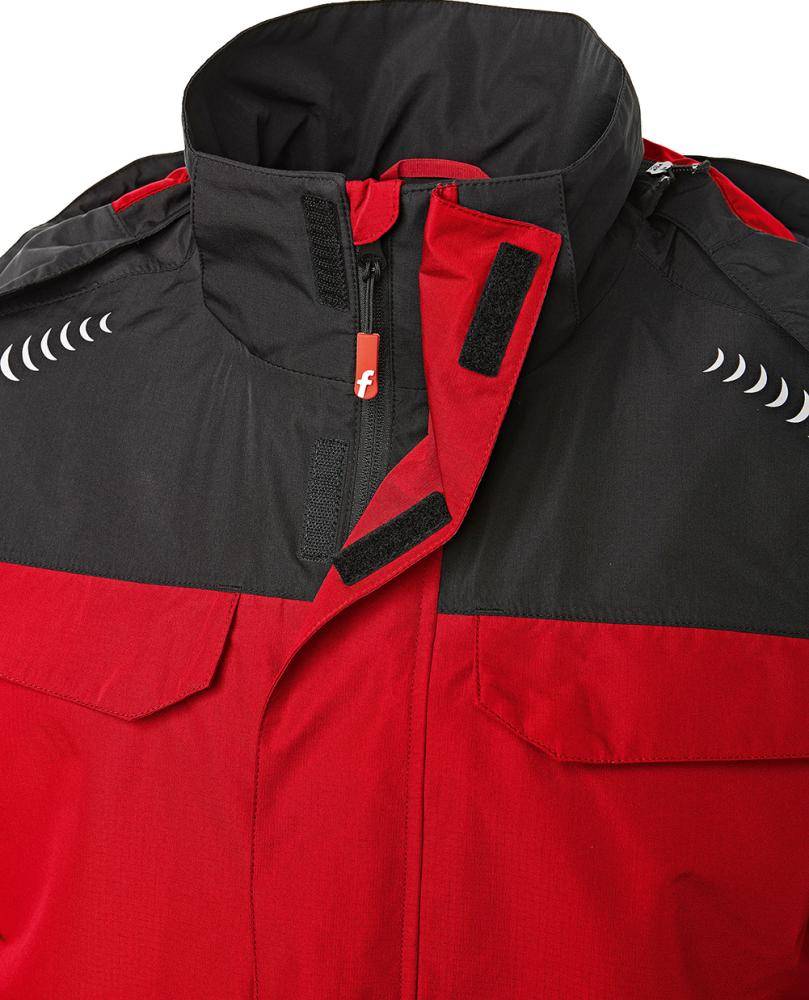 Regenjacke Plus rot/schwarz Gr. 2XL Fortis Elements-2