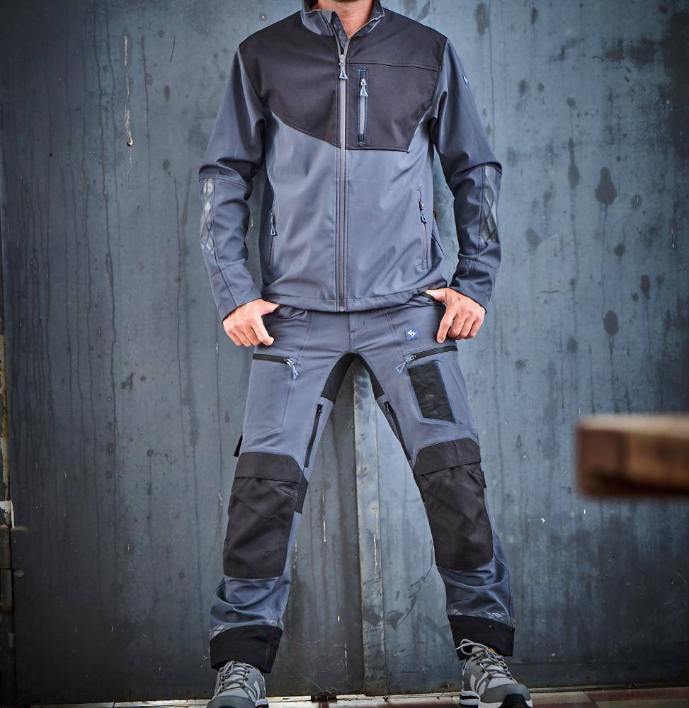 SCHEIBLER Softshelljacke Expansible 8527 titanfarben/schwarz Gr. 2XL-1