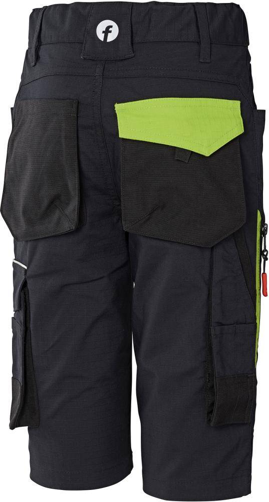 FORTIS Kinder-Bermuda Performance schwarz/lime Gr. 98-104-1