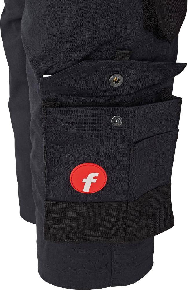 FORTIS Kinder-Bermuda Performance schwarz/lime Gr. 98-104-3