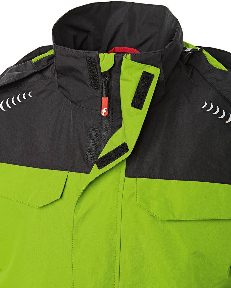 Regenjacke Plus lime/schwarz Gr. 2XL Fortis Elements-2