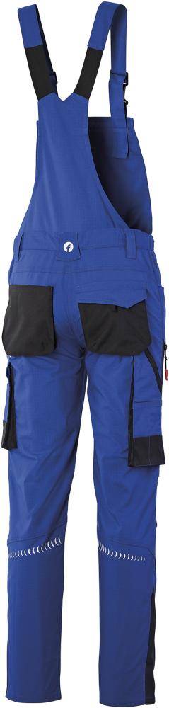 FORTIS Damen-Latzhose Performance kornblau/schwarz Gr. 34-3