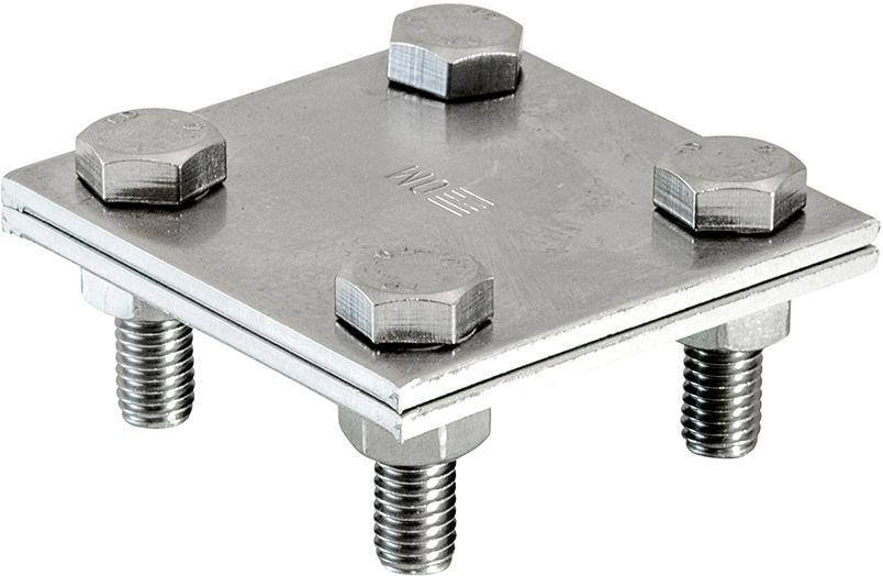Kreuzverbinder 60x60x3mm flach/flach Edelstahl A4-0