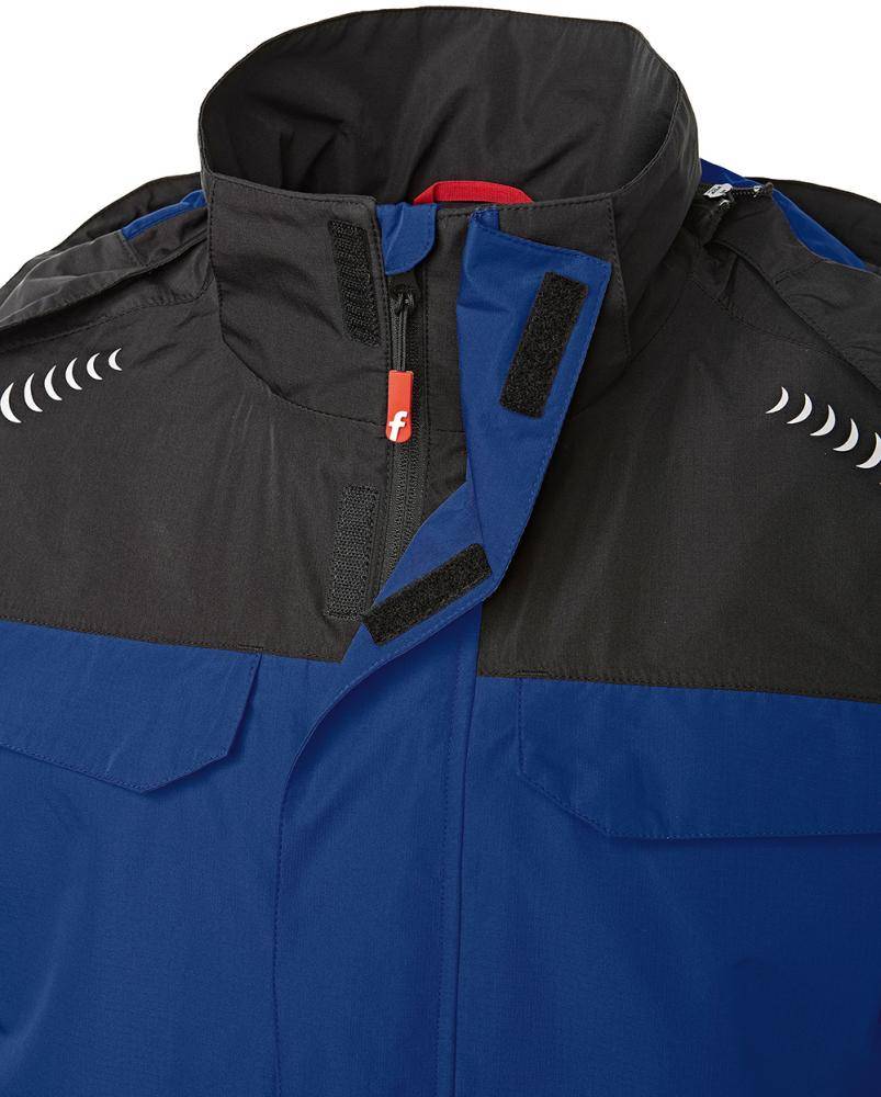 Regenjacke Plus kornblau/schwarz Gr. XL Fortis Elements-2