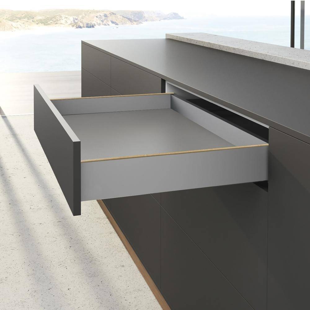 HETTICH Schubkastenzarge AvanTech YOU Set 650mm H101mm links und rechts silber-2