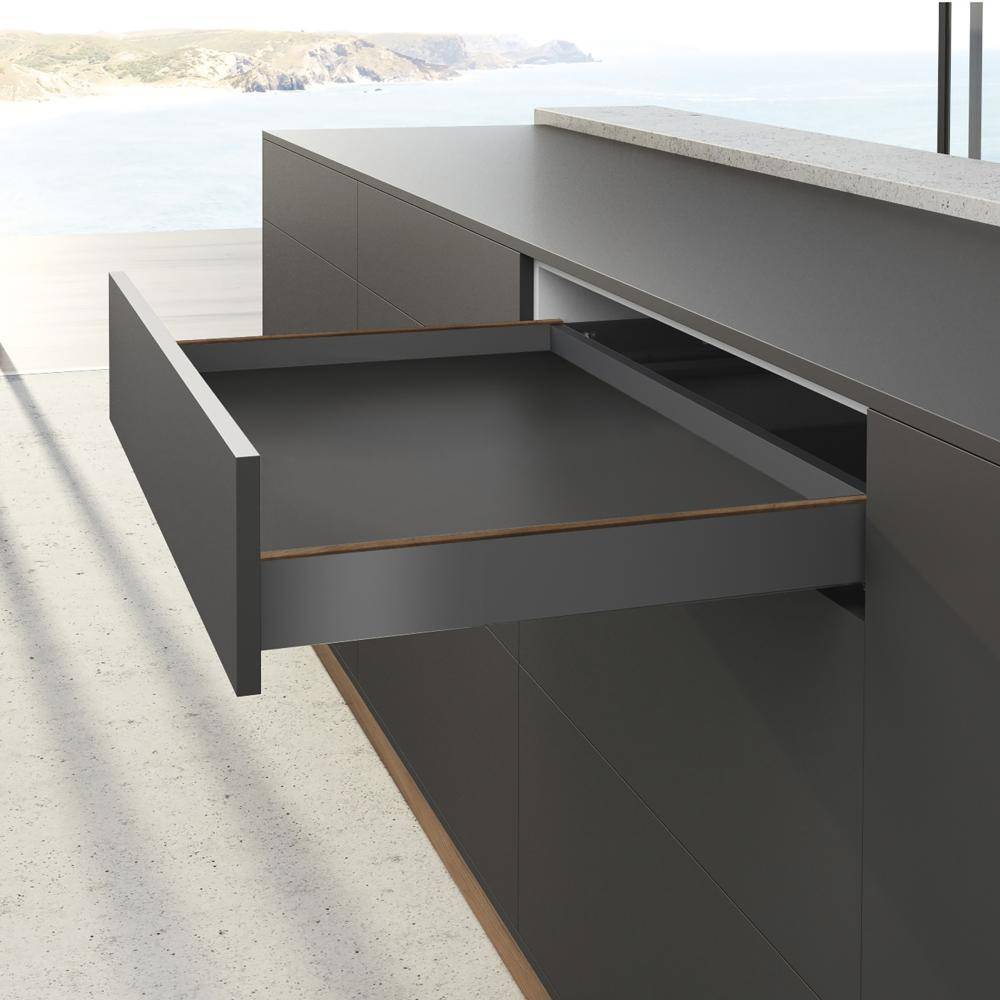 HETTICH Schubkastenzarge AvanTech YOU Set 550mm H77mm links und rechts anthrazit-2