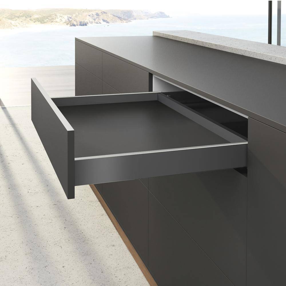 HETTICH Schubkastenzarge AvanTech YOU Set 550mm H77mm links und rechts anthrazit-3