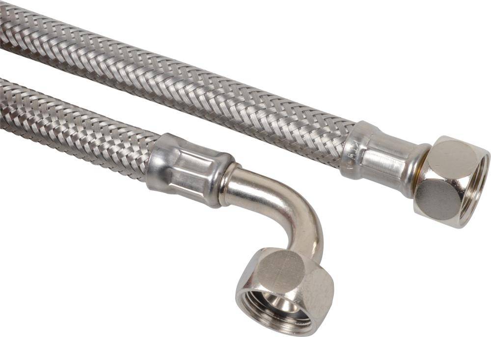Flex-Spülkasten-Anschluss3/8"IG x 200 mm x 3/8"IG,einseitig 90° Winkel-0