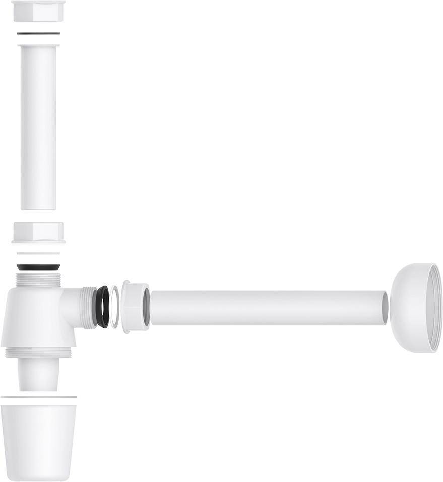 KS Flaschensiphon Weiß, 1 1/4"x32 mm-3
