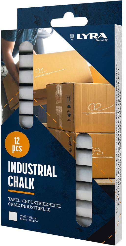 LYRA Industriekreide 11x11x85mm weiß 12 Stück-2