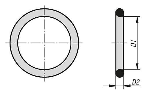 O-RING NITRILKAUTSCHUK D1=17, D2=3,5-1