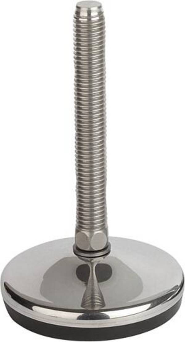 STELLFUß, FORM:A 3/8-16X50, D=50, STAHL, KOMP:GUMMI