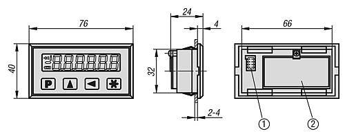 POSITIONSANZEIGE BATTERIEBETRIEBEN 76X40 KUNSTSTOFF-1