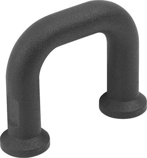 FINGERGRIFF RUND, A=30, L=38, H=32, D=4, B=8, FORM:A, POLYAMID SCHWARZGRAU RAL7021