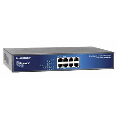Allnet ALL8894WMP Netzwerk Switch  8 Port 1 GBit/s PoE-Funktion 
