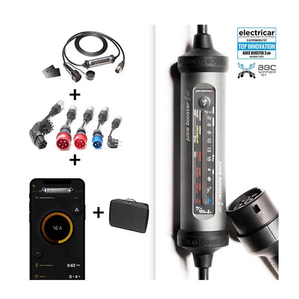 Juice Technology EL-JB3AEVE2, Drinnen/Draußen, 230-400 V, 22000 W, 6-32 A, IP67, Schwarz