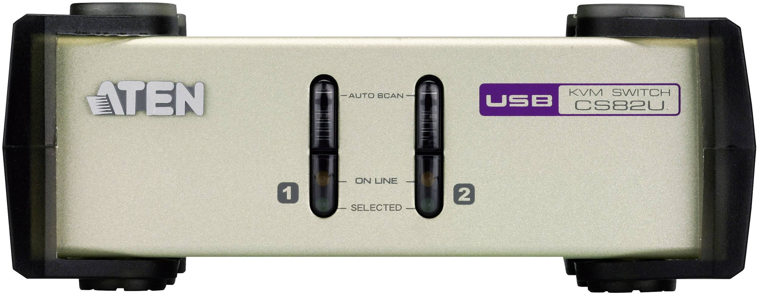 ATEN CS82U 2 Port KVM-Umschalter VGA USB, PS/2 2048 x 1536 Pixel-1