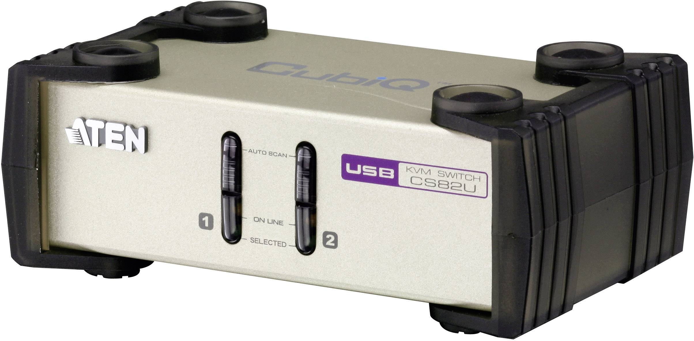 ATEN CS82U 2 Port KVM-Umschalter VGA USB, PS/2 2048 x 1536 Pixel-0