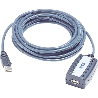 ATEN USB-Kabel USB 2.0 USB-A Stecker, USB-A Buchse 5.00 m Schwarz  UE250-AT