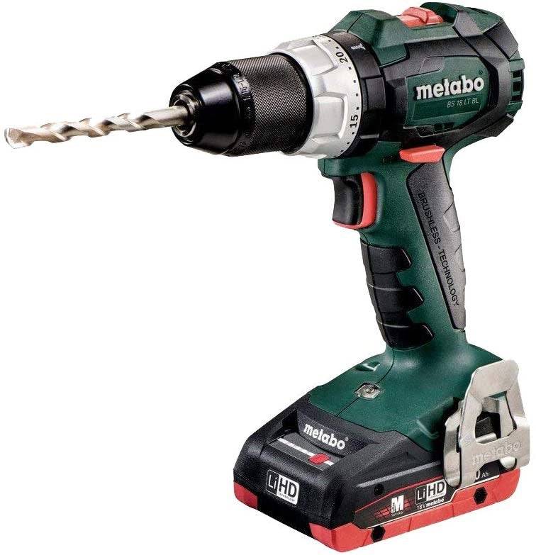 Metabo BS 18 LT BL 602325500 Akku-Bohrschrauber 18 V 4 Ah Li-Ion inkl. Koffer, mit Zubehör, inkl. 2. Akku-1