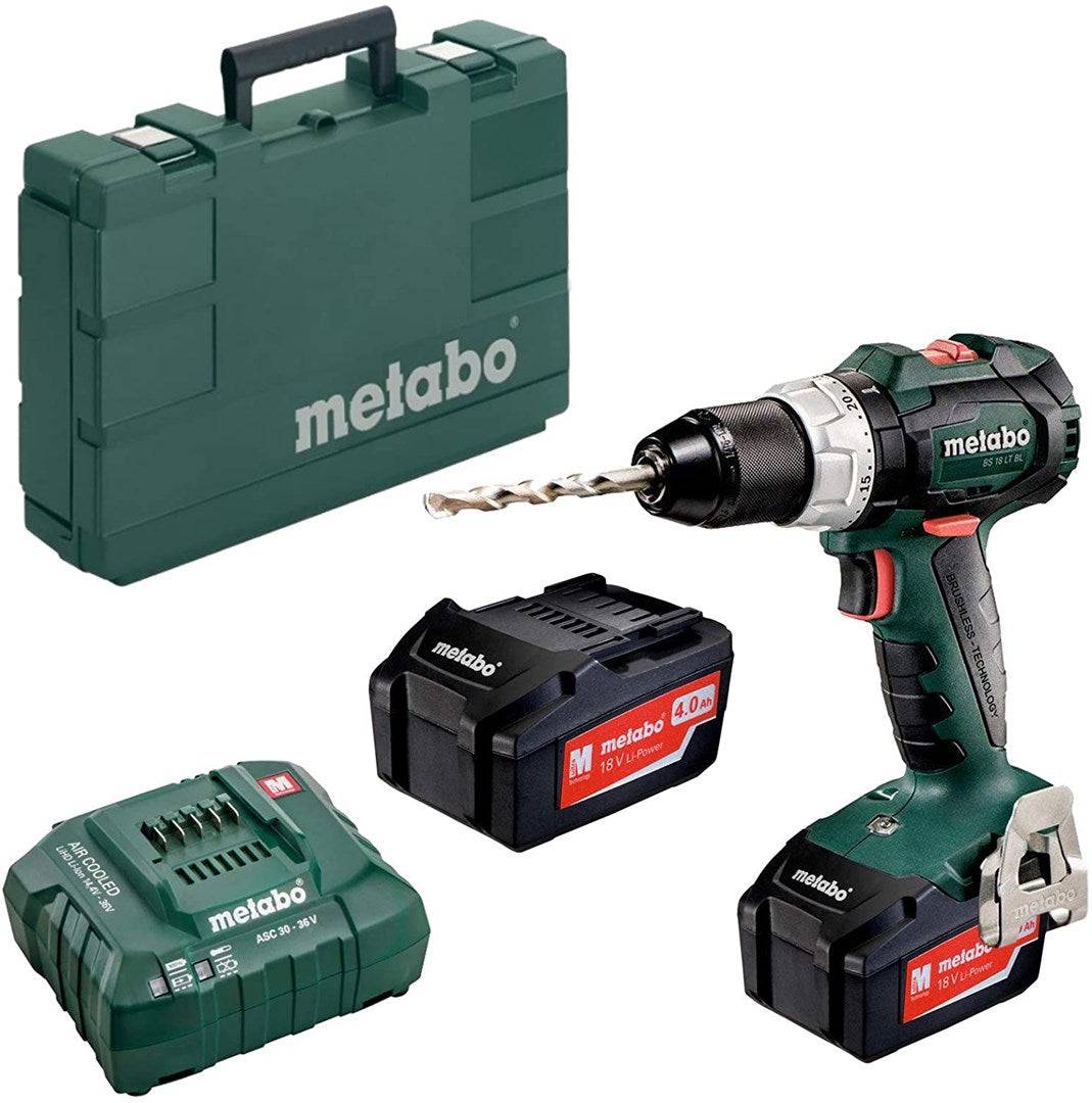 Metabo BS 18 LT BL 602325500 Akku-Bohrschrauber 18 V 4 Ah Li-Ion inkl. Koffer, mit Zubehör, inkl. 2. Akku-2