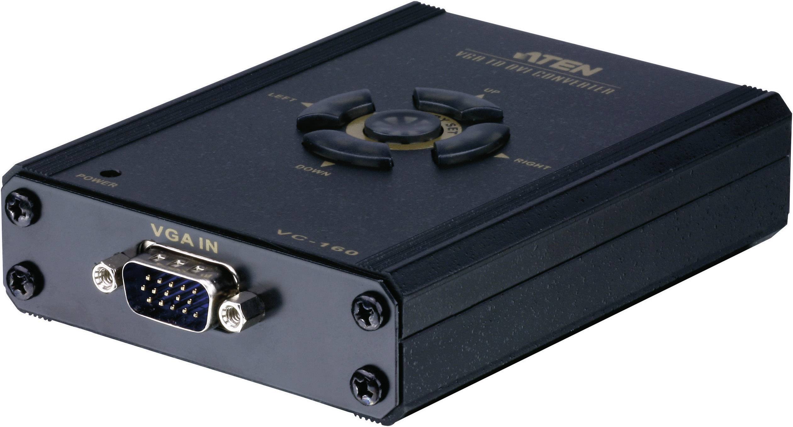 ATEN VC160-AT-G VGA / DVI Adapter [1x VGA-Stecker - 1x DVI-Buchse 24+1pol.] Schwarz-2