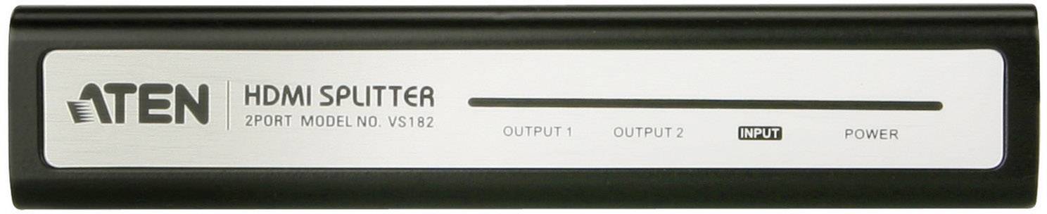ATEN VS182A-AT-G 2 Port HDMI-Splitter 3840 x 2160 Pixel Schwarz-1
