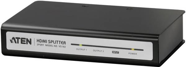 ATEN VS182A-AT-G 2 Port HDMI-Splitter  3840 x 2160 Pixel Schwarz