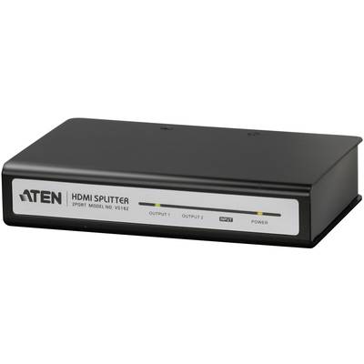 ATEN VS182A-AT-G 2 Port HDMI-Splitter  3840 x 2160 Pixel Schwarz 