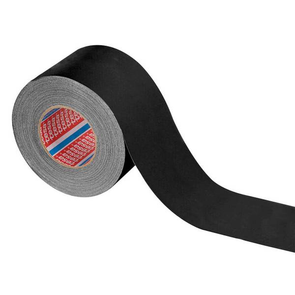 TESA Markierungs-Gewebeband 4651, klebkräftig, schwarz, 10 cm, 50 m/Rolle