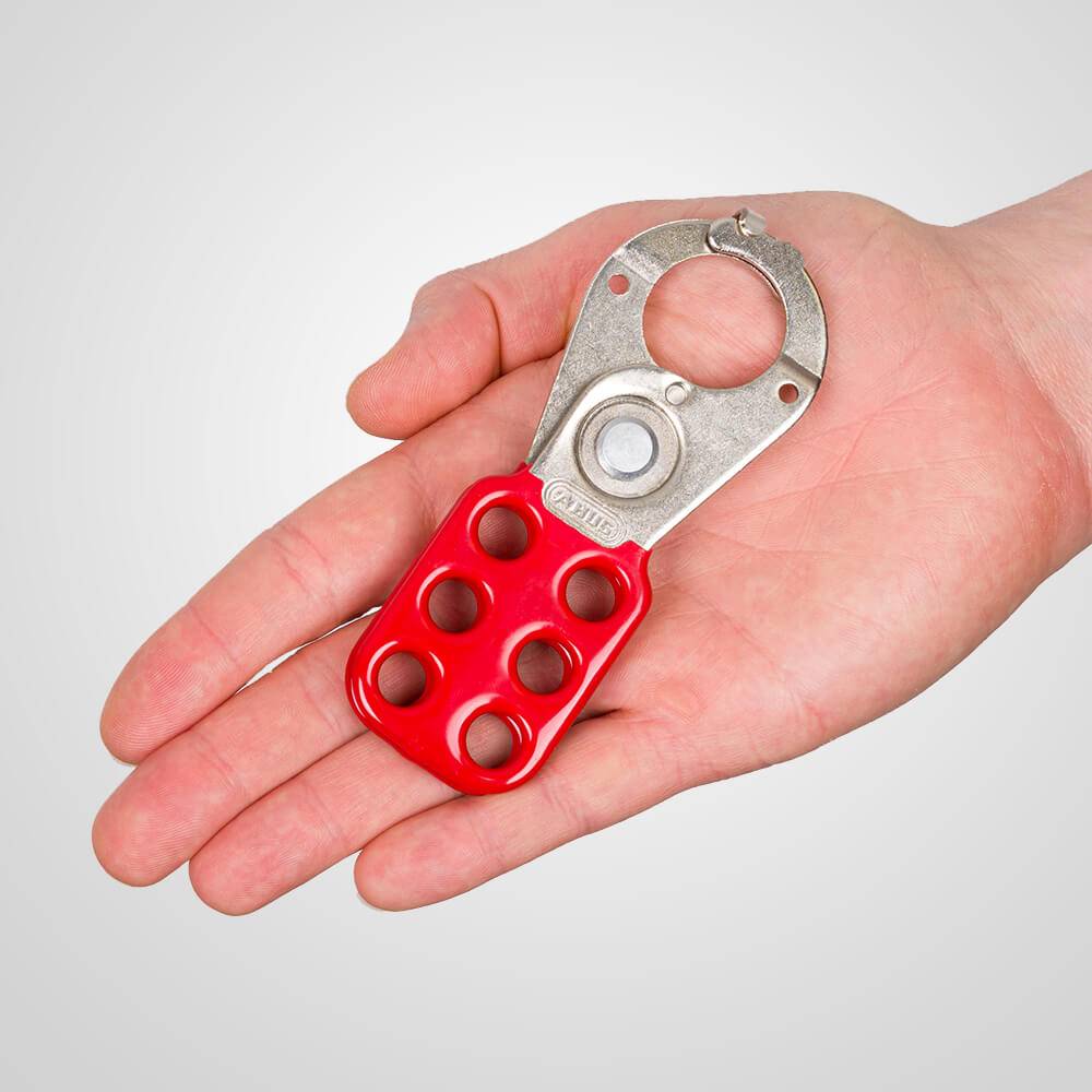 BIGPACK 10x ABUS Hauptschalter-Verriegelung H711 1'', rot, 4,5 x 1,2 x 11,8 cm-3
