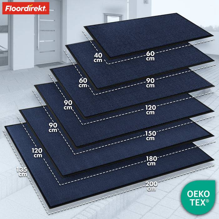 FLOORDIREKT Schmutzfangmatte Sky Novo - Robust & Rutschfest - Blau - 120 x 180 cm-3