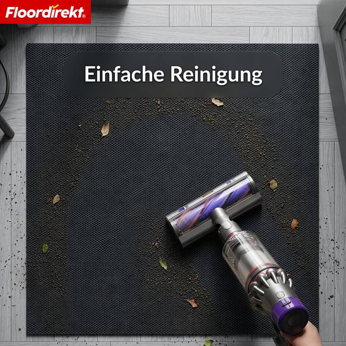 FLOORDIREKT Schmutzfangmatte Hong Kong Pro - Robust & Rutschfest - Anthrazit - 67 x 150 cm-4