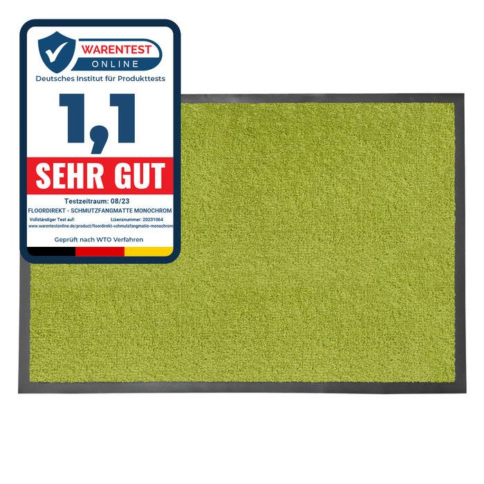 FLOORDIREKT Schmutzfangmatte Monochrom - Antistatisch & Rutschfest - Türkis - 90 x 150 cm-0