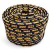 FLOORDIREKT Polypropylen Seil K2 - UV-beständiges & schwimmfähiges Allzweckseil - Schwarz-Orange - 10 mm x 20 m