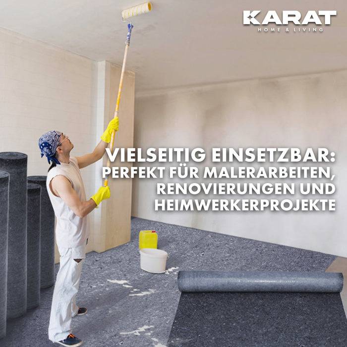 FLOORDIREKT Malervlies - Hochwertiges Schutzvlies für Malerarbeiten - 1 x 25 m Rolle-3