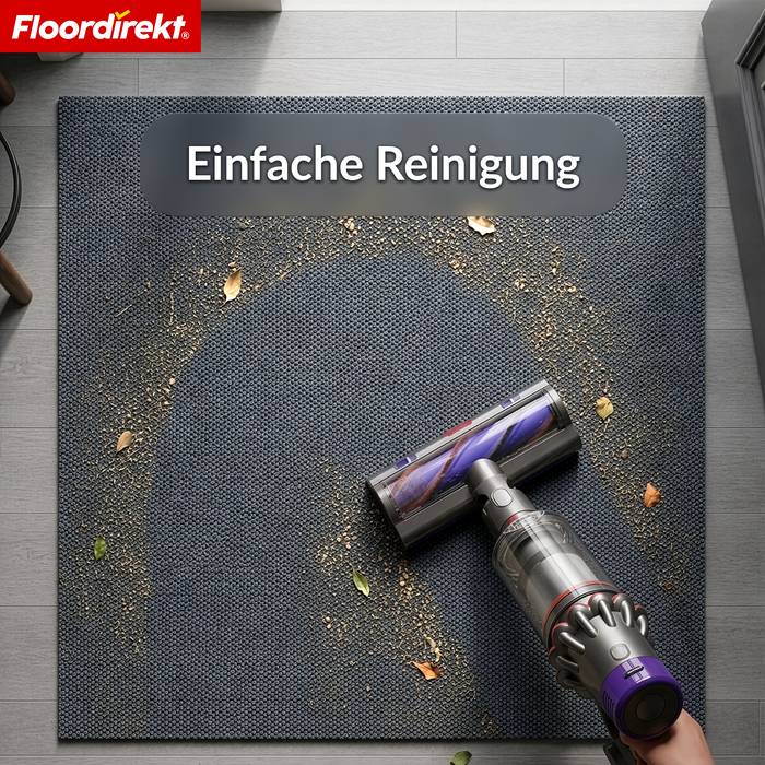 FLOORDIREKT Schmutzfangmatte Hong Kong Pro - Robust & Rutschfest - Grau - 67 x 300 cm-3