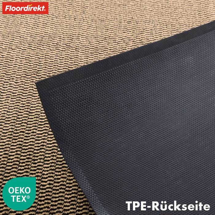 FLOORDIREKT Schmutzfangmatte Sky Novo - Robust & Rutschfest - Ocker-Schwarz - 40 x 60 cm-3