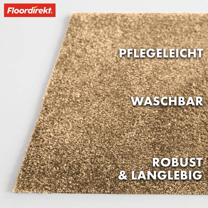 FLOORDIREKT Schmutzfangmatte Domenico - Robust & Rutschfest - Beige - 50 x 80 cm-1