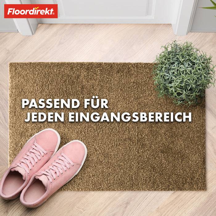 FLOORDIREKT Schmutzfangmatte Domenico - Robust & Rutschfest - Beige - 50 x 80 cm-4
