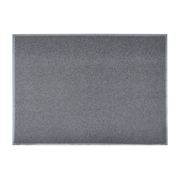 FLOORDIREKT Fußmatte - Vinyl Spaghettimatte Für Innen & Außen - Grau - 50 x 80 cm