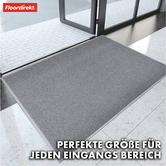 FLOORDIREKT Fußmatte - Vinyl Spaghettimatte Für Innen & Außen - Grau - 50 x 80 cm-4