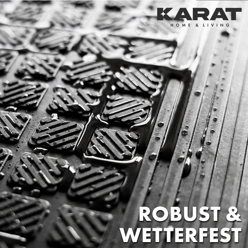 Floordirekt Gummi-Stufenmatte Diamond - 30 x 120 cm - 1 Stufenmatte - für Außenbereiche - Geriffelte Antirutschmatte-2