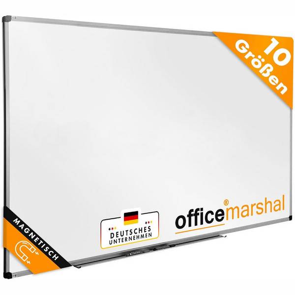 Floordirekt Whiteboard - Profi Magnetboard - Lackiert, Kratzfest & Magnethaftend - 100 x 150 cm