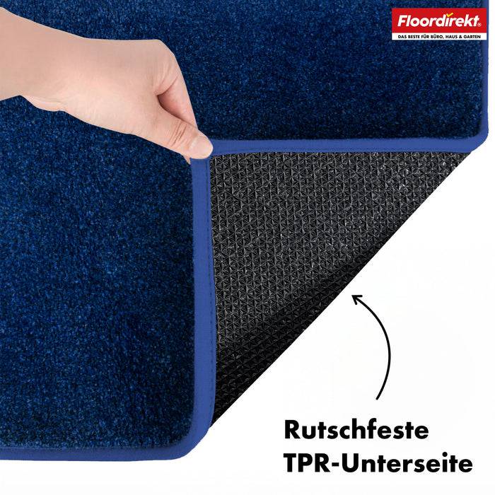 FLOORDIREKT Schmutzfangmatte Nasa - Robust & Rutschfest - Dunkelblau - 50 x 80 cm-1