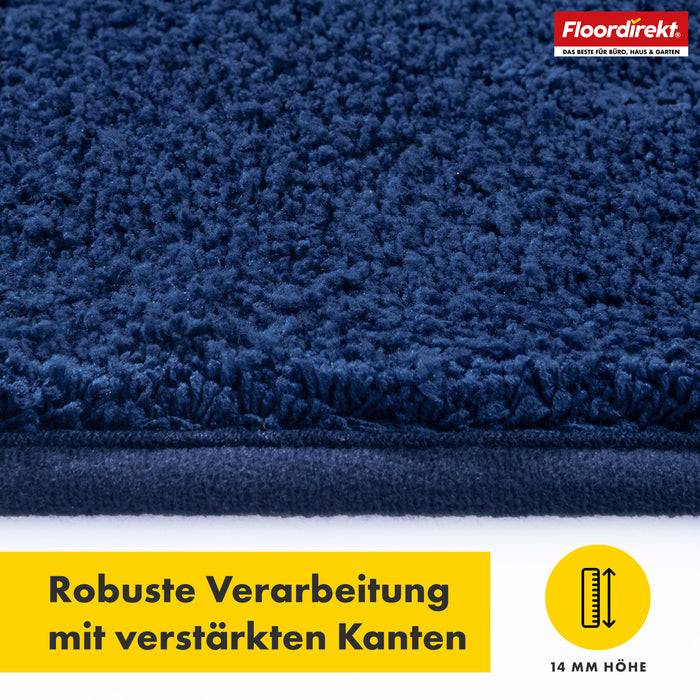 FLOORDIREKT Schmutzfangmatte Nasa - Robust & Rutschfest - Dunkelblau - 50 x 80 cm-3
