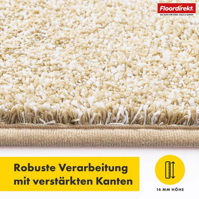 FLOORDIREKT Schmutzfangmatte Nasa - Robust & Rutschfest - Beige - 50 x 80 cm-4