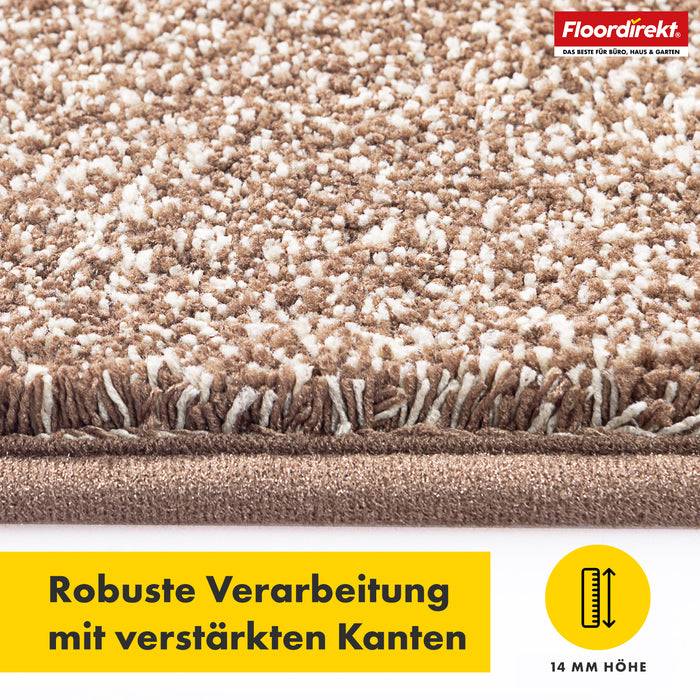 FLOORDIREKT Schmutzfangmatte Nasa - Robust & Rutschfest - Braun - 137 x 210 cm-3