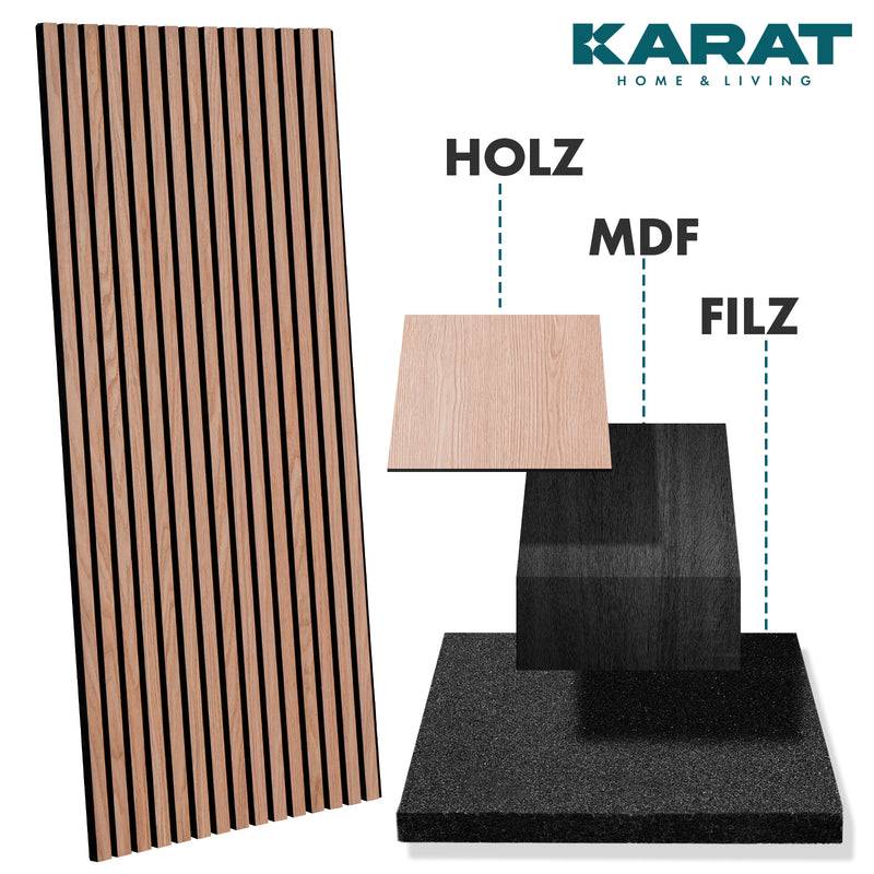 Floordirekt Akustikpaneele in Holzoptik - 118 x 60 cm - Red Oak - Zeitloses Design - Angenehme Raumakustik-4