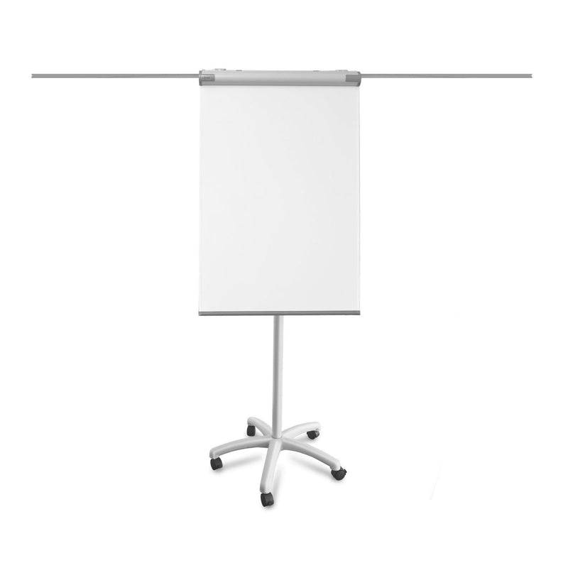 Floordirekt Mobiles Flipchart Piranha PRO - 105 x 67 cm - mit Sternfuß & 2 Papierhalter - mit Ablageschale-1